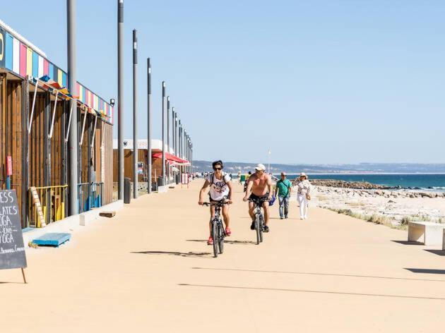 Front Beach Costa Caparica Lisbon Costa de Caparica Exteriér fotografie